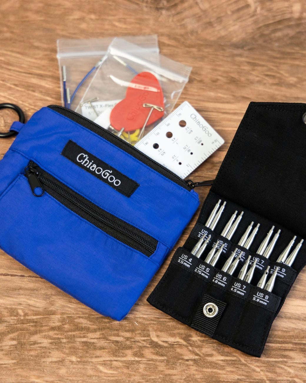 ChiaoGoo ChiaoGoo Knitting Needles US 4-8 (3.5-5 mm) ChiaoGoo / Twist Shorties Interchangeable Knitting Needle Set