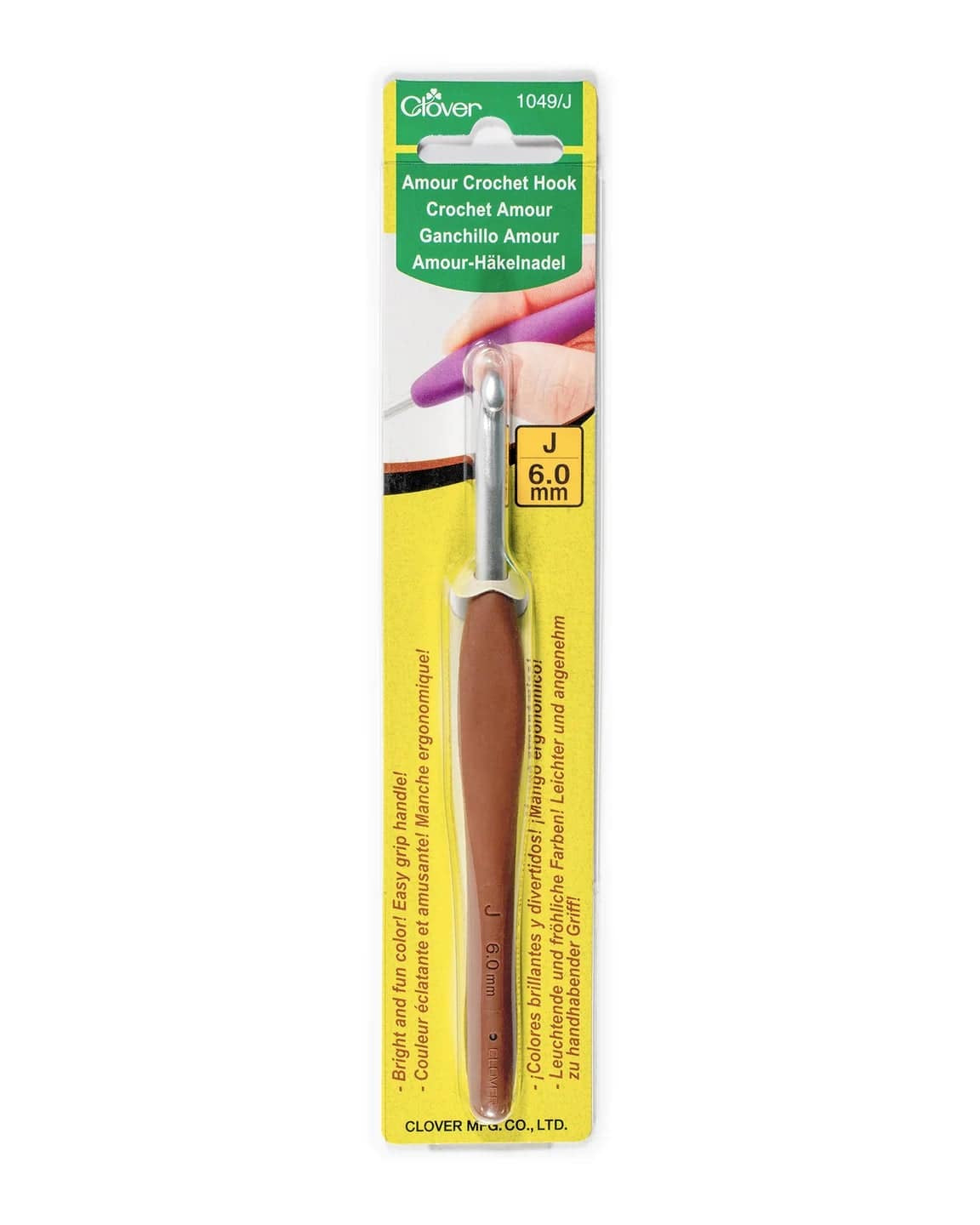 Clover Crochet Hooks J (6.0mm) Clover Amour Crochet Hooks