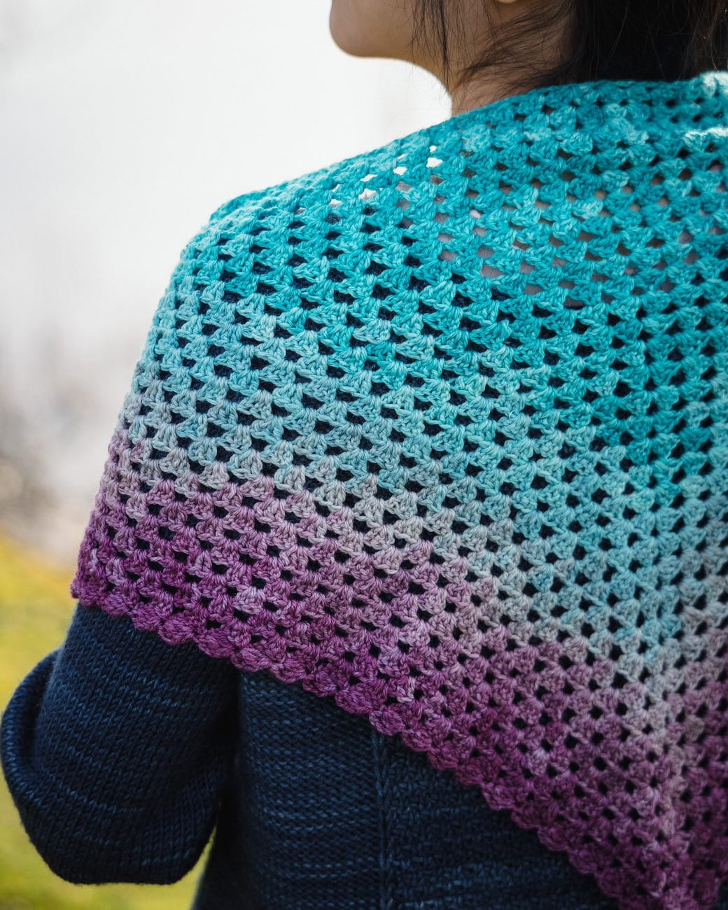 SweetGeorgia Yarns Crochet Patterns Coast to Colour Shawl