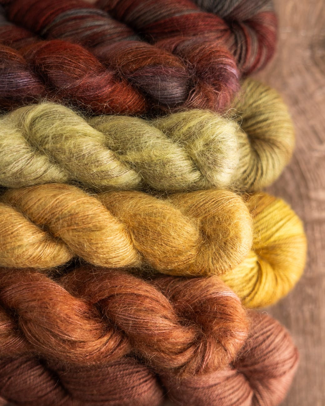 SweetGeorgia Yarns DK Yarns Falling Leaves Yarn Set