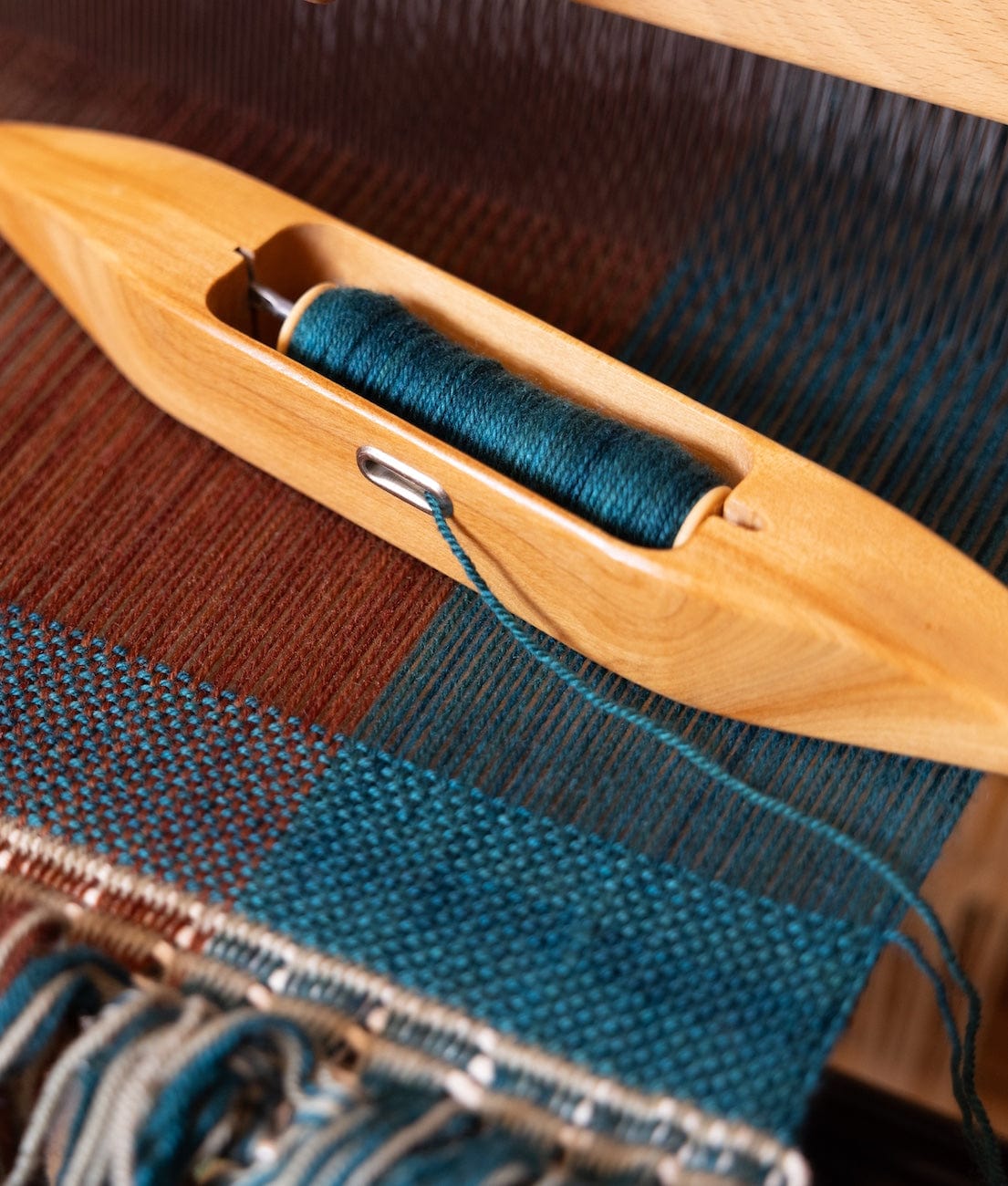 SweetGeorgia Yarns DK Yarns Minimalist Double Weave Blanket Yarn Set / Bluegrass