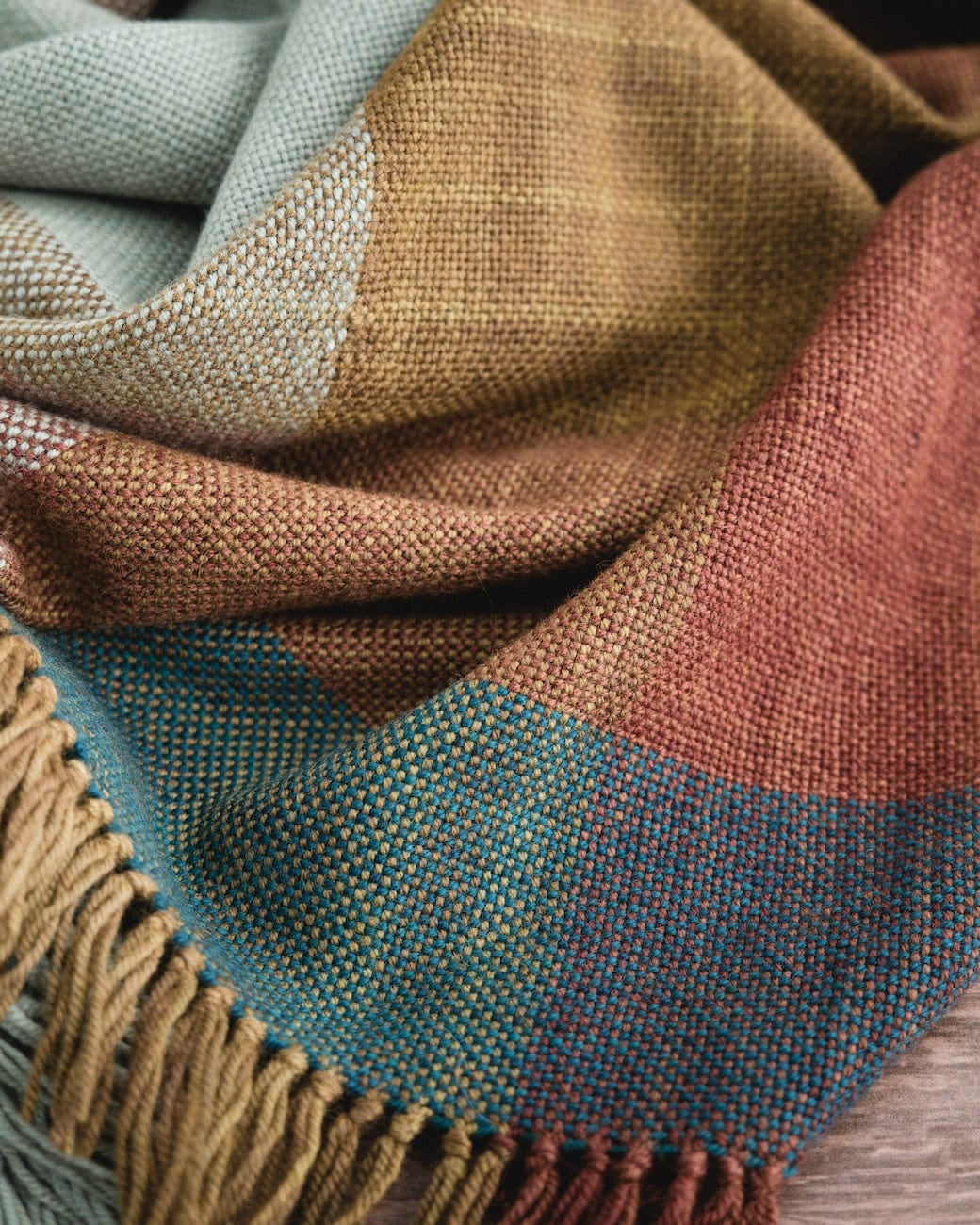 SweetGeorgia Yarns DK Yarns Minimalist Double Weave Blanket Yarn Set / Bluegrass