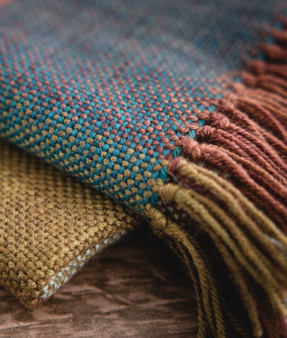 SweetGeorgia Yarns DK Yarns Minimalist Double Weave Blanket Yarn Set / Bluegrass