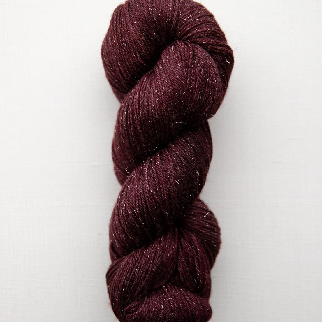 SweetGeorgia Yarns Fingering Yarns Black Plum CashLuxe Spark