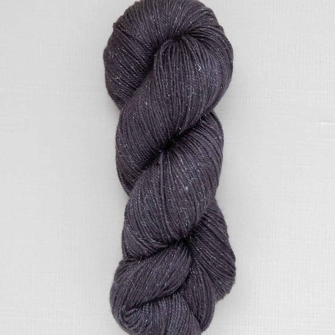 SweetGeorgia Yarns Fingering Yarns Charcoal CashLuxe Spark