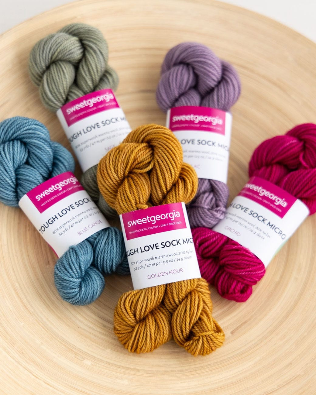 SweetGeorgia Yarns Fingering Yarns Micro-Skein / Tough Love Sock