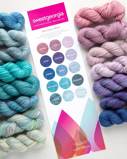 SweetGeorgia Yarns Knitting Kits Mini Colour Album