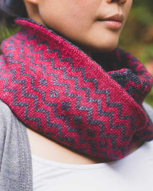 SweetGeorgia Yarns Knitting Patterns Bloodwood Cowl