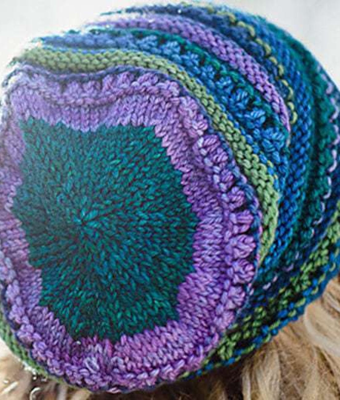 SweetGeorgia Yarns Knitting Patterns Candystripe Slouch Hat