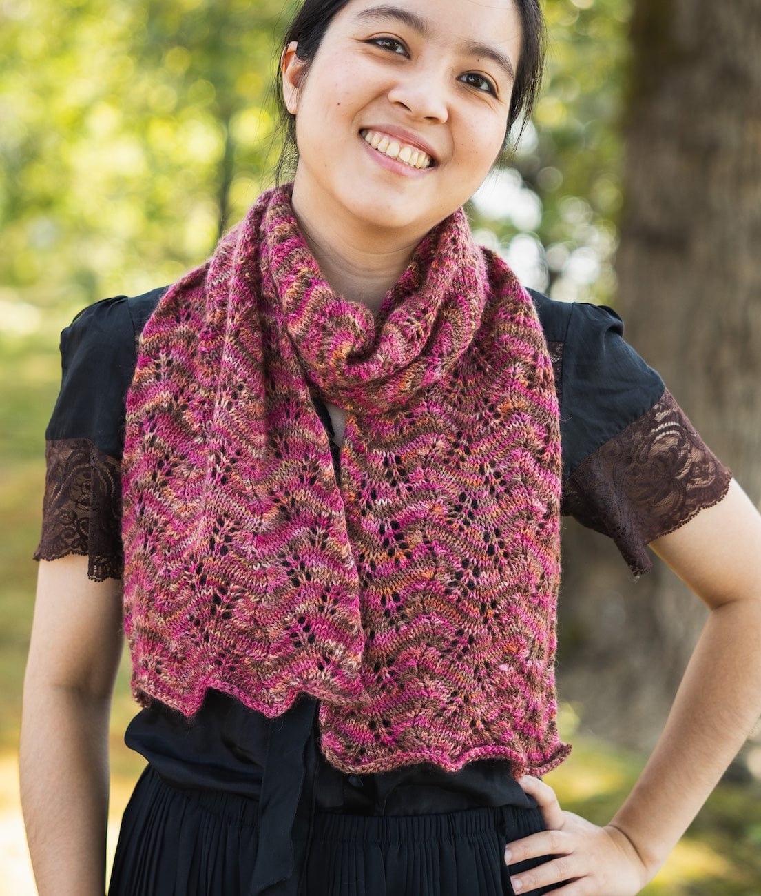 SweetGeorgia Yarns Knitting Patterns CashSilk Fern