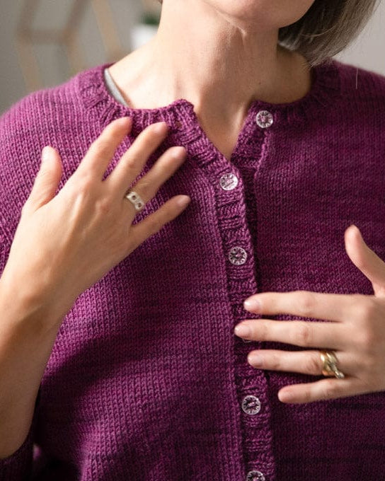 SweetGeorgia Yarns Knitting Patterns Little Basic Cardi: DK