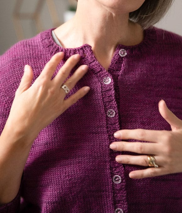 SweetGeorgia Yarns Knitting Patterns Little Basic Cardi: DK