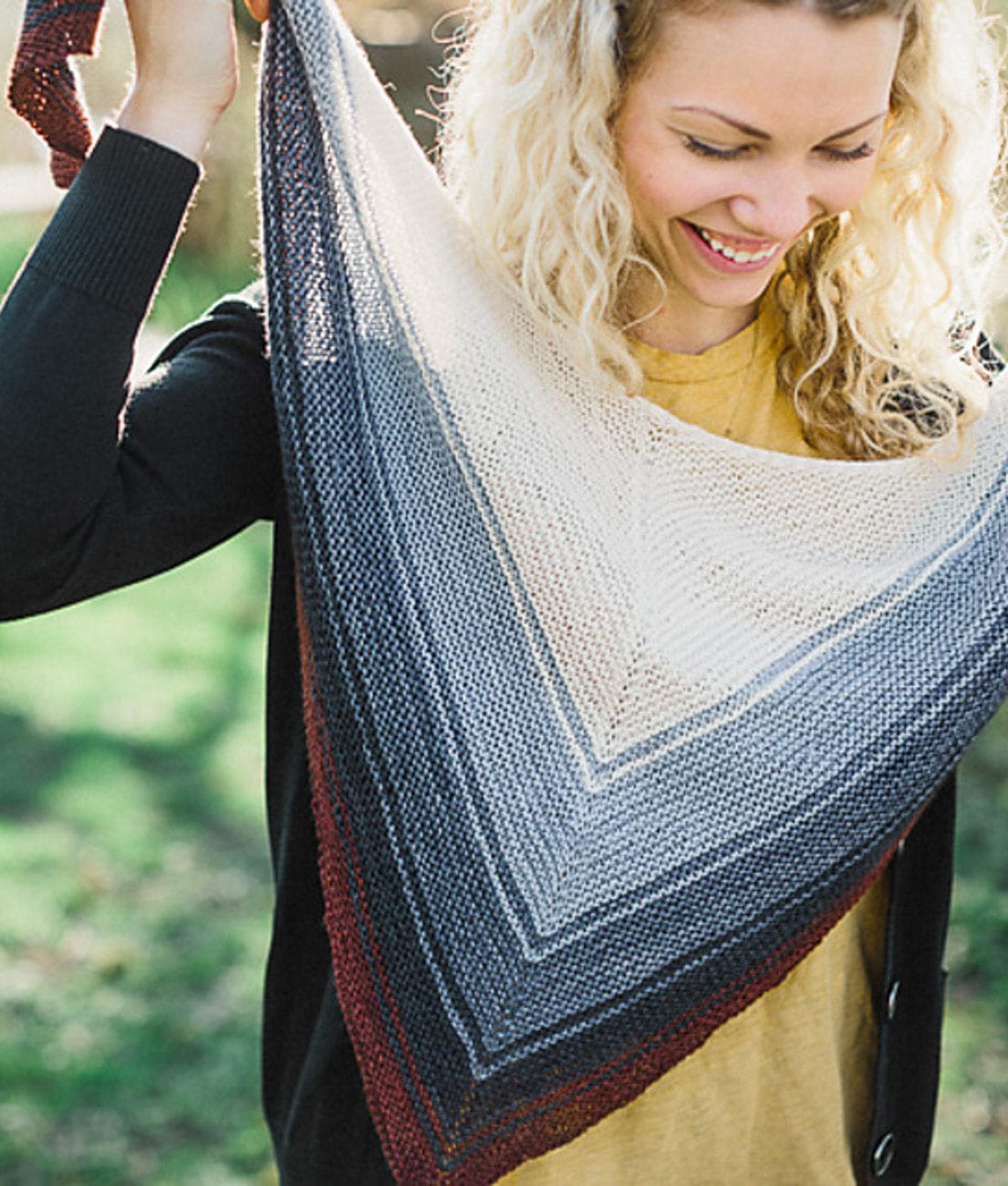 SweetGeorgia Yarns Knitting Patterns Reverb Shawl