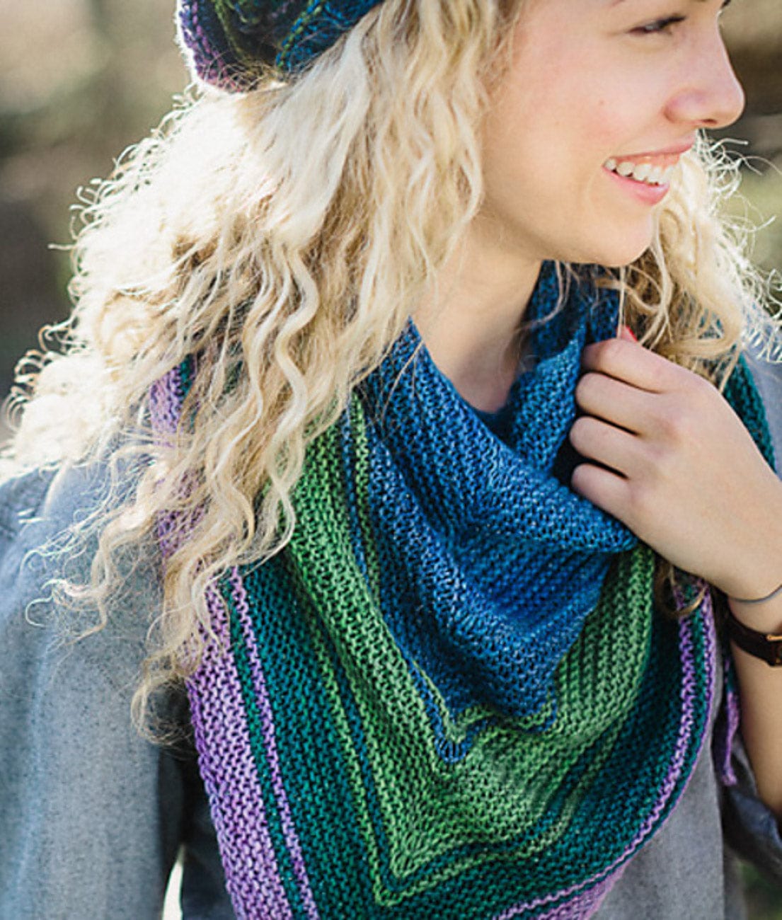 SweetGeorgia Yarns Knitting Patterns Reverb Shawl