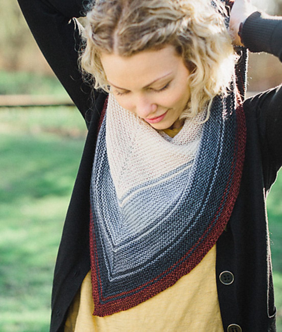 SweetGeorgia Yarns Knitting Patterns Reverb Shawl