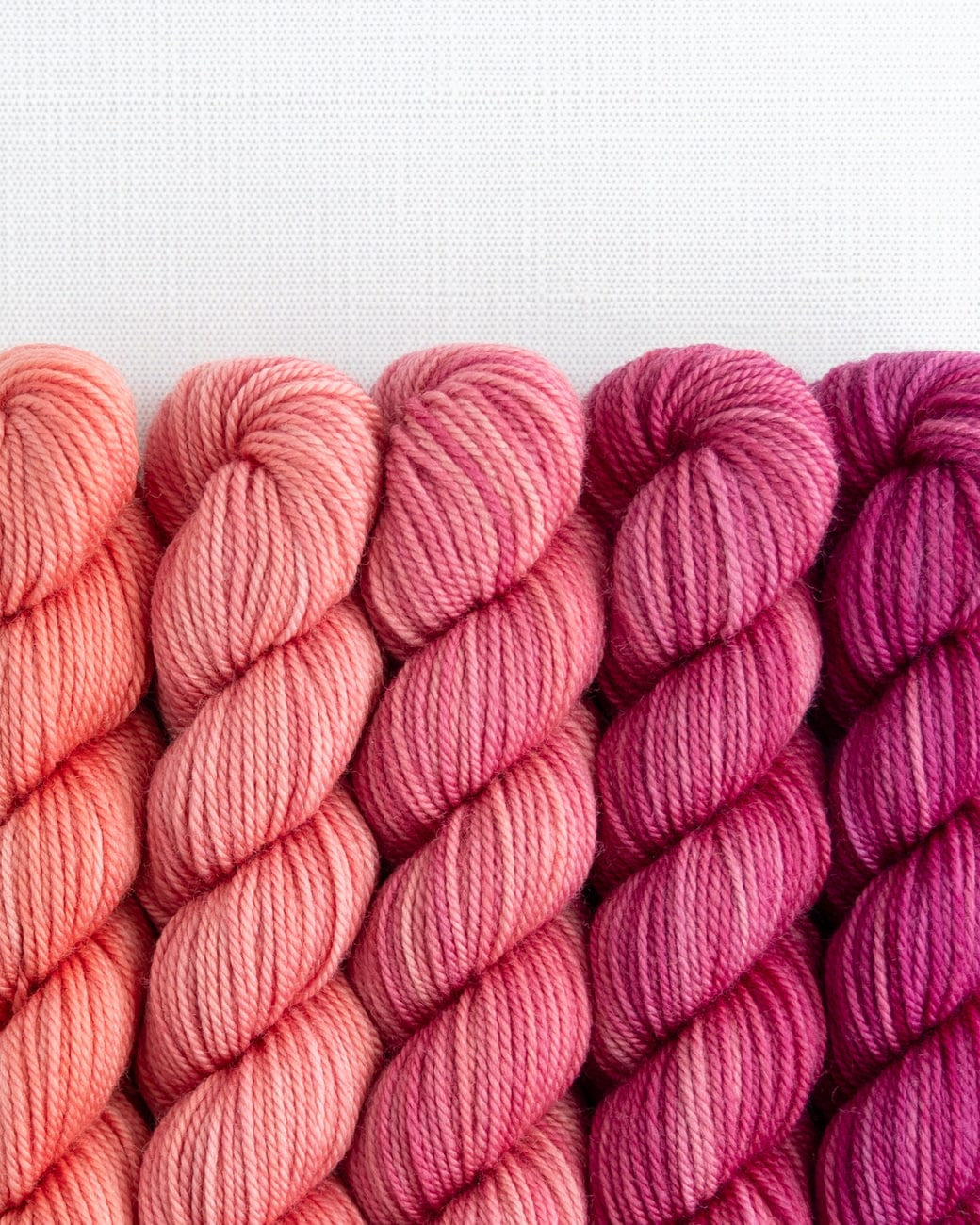 SweetGeorgia Yarns Mini-Skein Yarn Sets Bloom and Blossom Party of Five / Tough Love / Mini-Skein Set