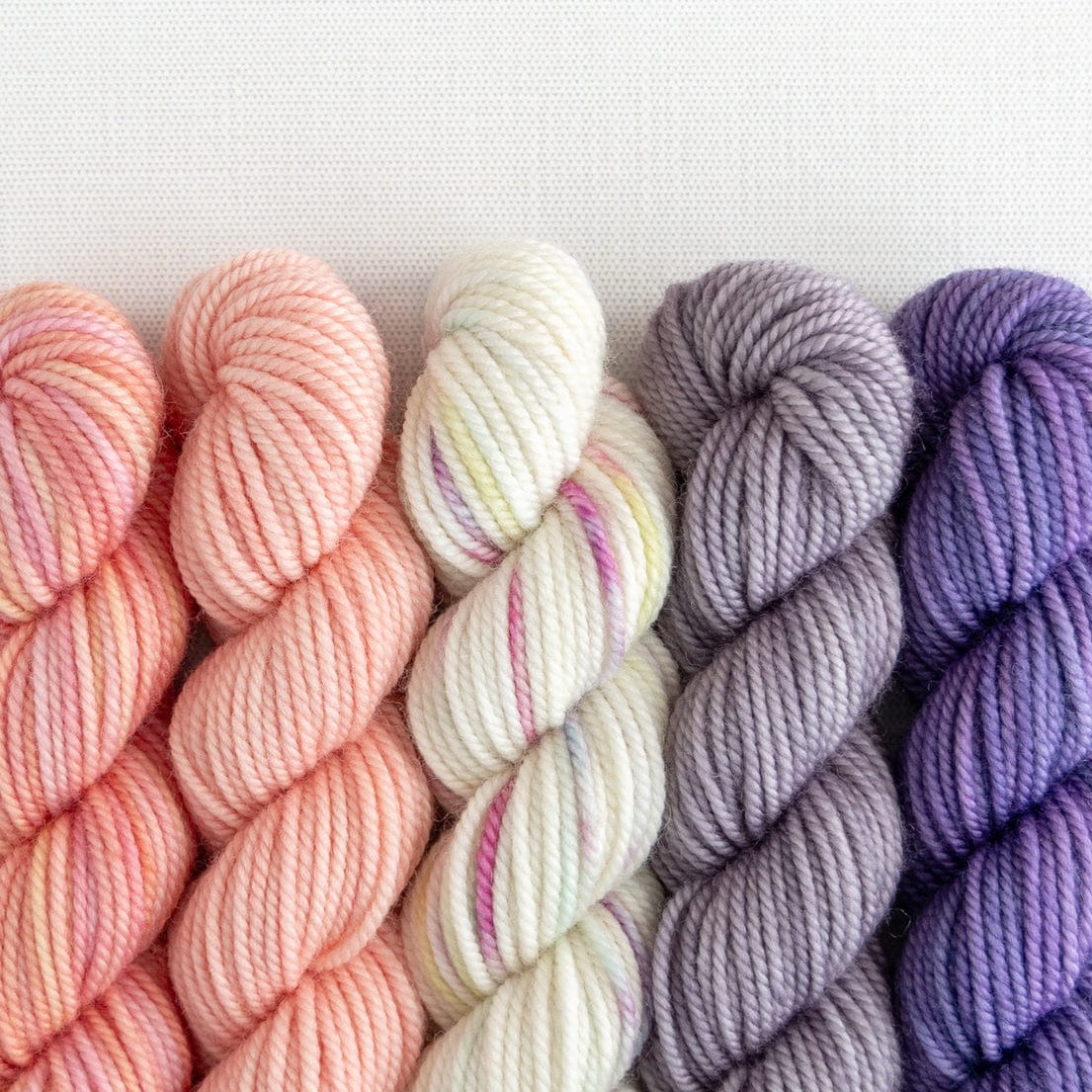 SweetGeorgia Yarns Mini-Skein Yarn Sets Delano Party of Five / Superwash DK / Mini-Skein Set