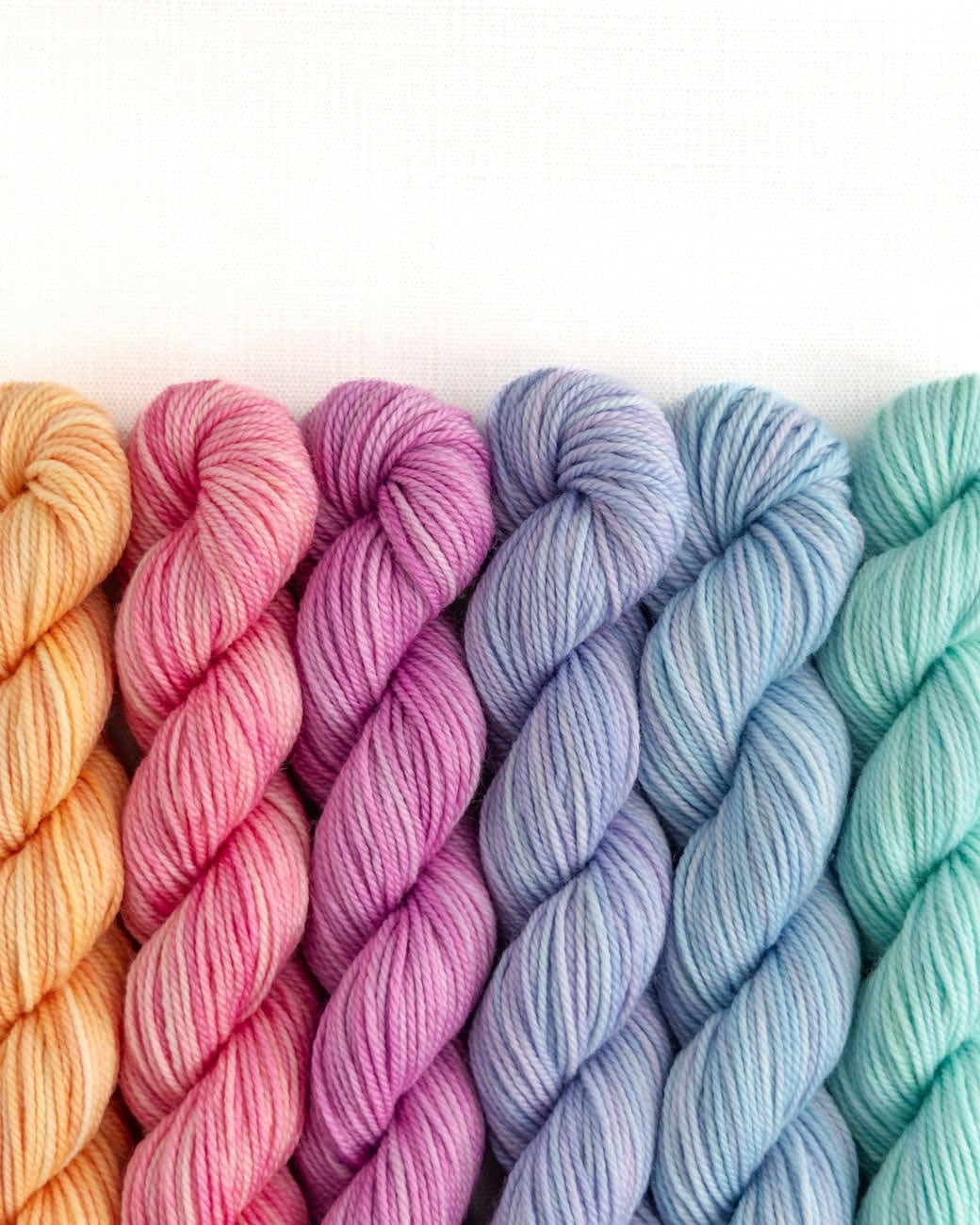 SweetGeorgia Yarns Mini-Skein Yarn Sets Enlighten Hexa Hue / Tough Love Sock