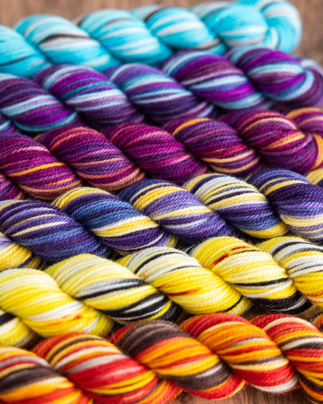 SweetGeorgia Yarns Mini-Skein Yarn Sets Hexa Hue / Anniversary Set
