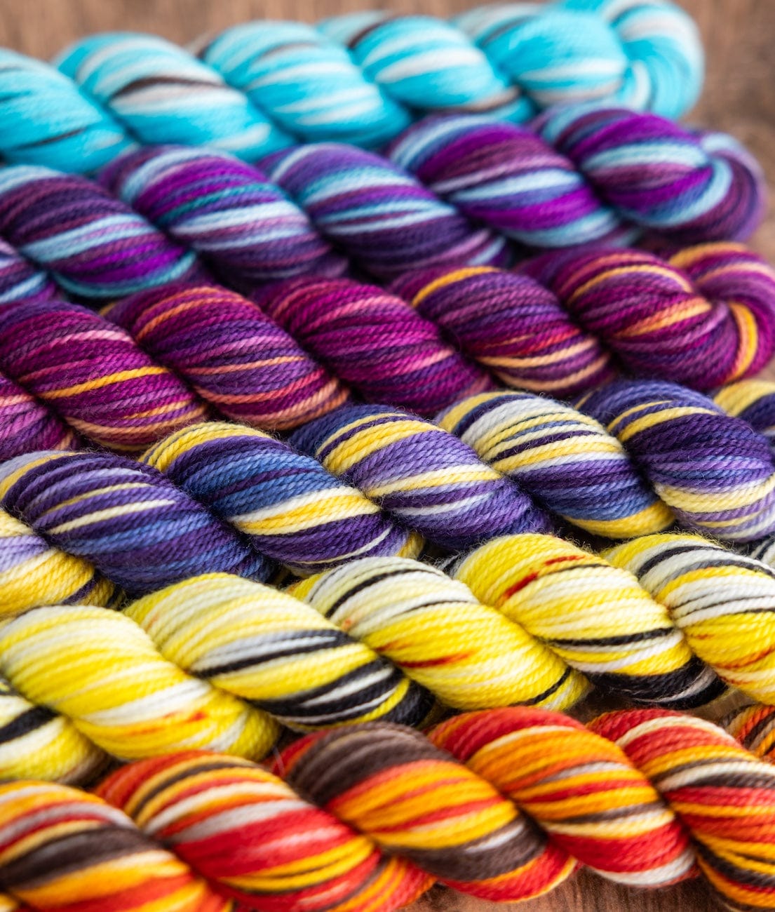 SweetGeorgia Yarns Mini-Skein Yarn Sets Hexa Hue / Anniversary Set