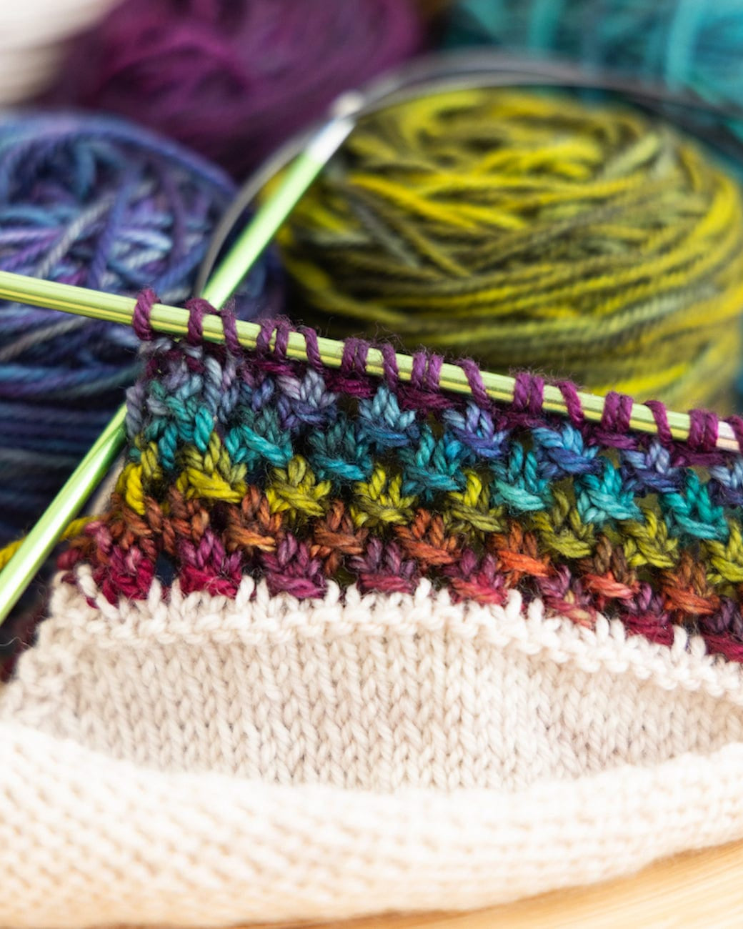 SweetGeorgia Yarns Mini-Skein Yarn Sets Hexa Hue / Tough Love Sock / Eclipse