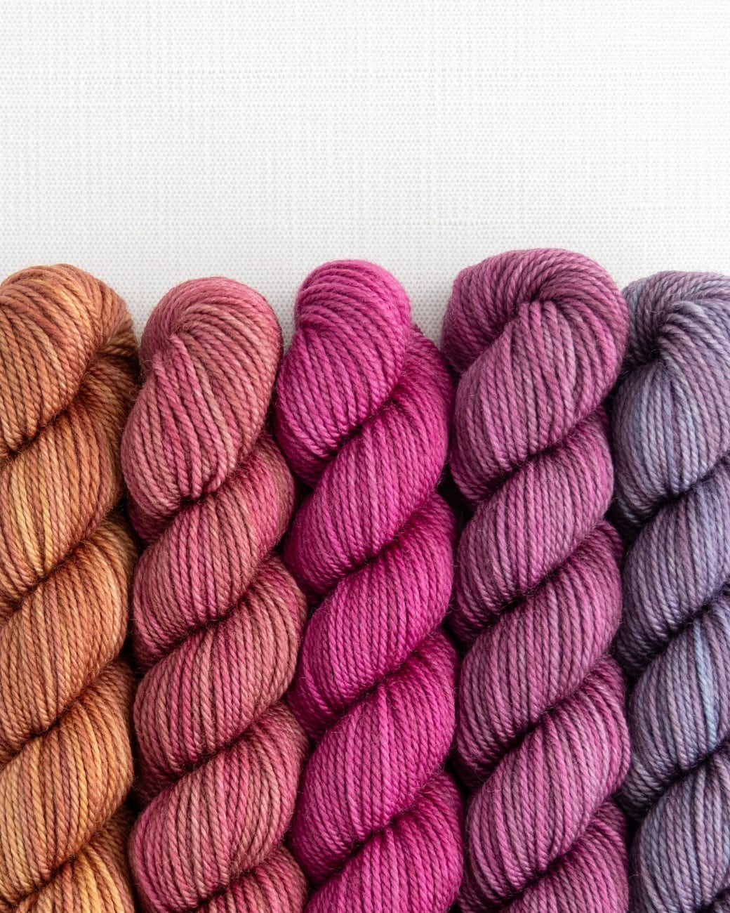 SweetGeorgia Yarns Mini-Skein Yarn Sets Spilling Secrets Party of Five / Tough Love / Mini-Skein Set