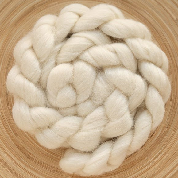 SweetGeorgia Yarns Spinning Fibre Natural / Undyed Polwarth+Silk Spinning Fibre