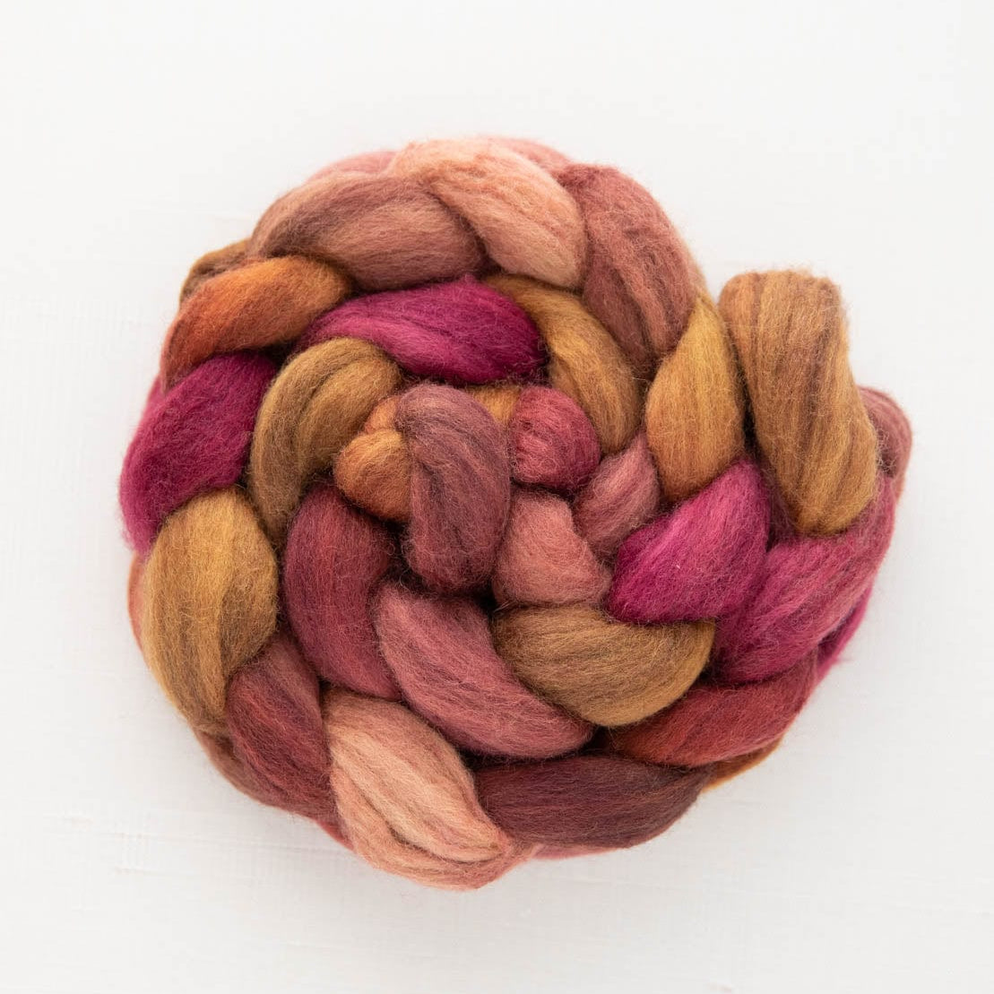 SweetGeorgia Yarns Spinning Fibre Salted Caramel Polwarth+Silk Spinning Fibre