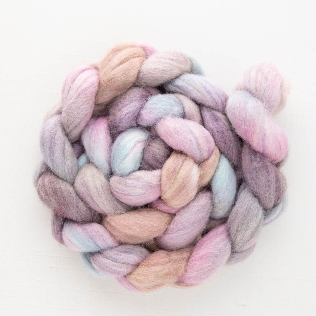 SweetGeorgia Yarns Spinning Fibre Snow Angel Polwarth+Silk Spinning Fibre