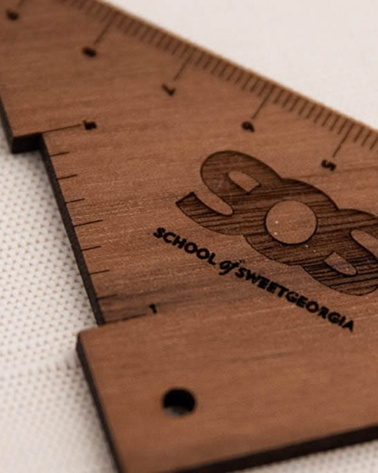 SweetGeorgia Yarns SweetGeorgia Merch SweetGeorgia Right Angle Tool - Walnut