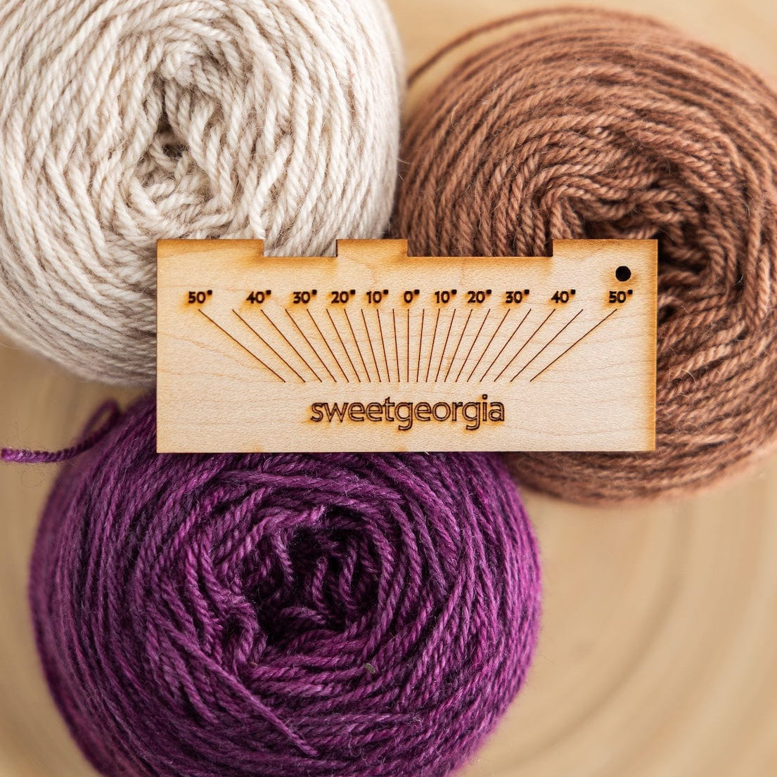 SweetGeorgia Yarns SweetGeorgia Merch SweetGeorgia Spinning Gauge - Maple