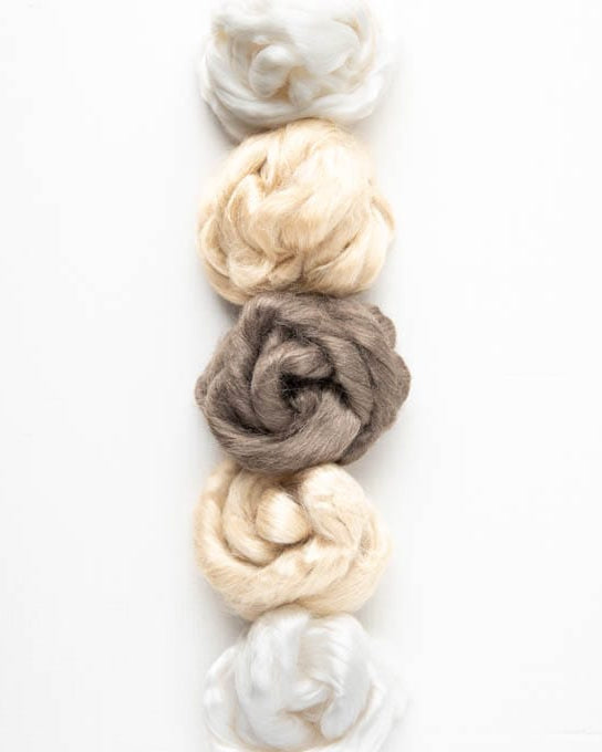 SweetGeorgia Yarns Undyed Spinning Fibre Spinning Luxury Kit