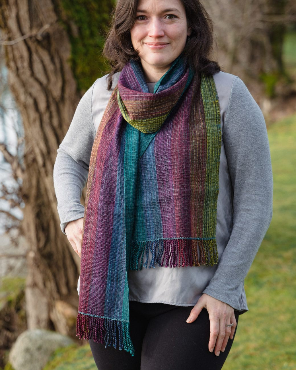 SweetGeorgia Yarns Weaving Patterns Colour Field Scarf