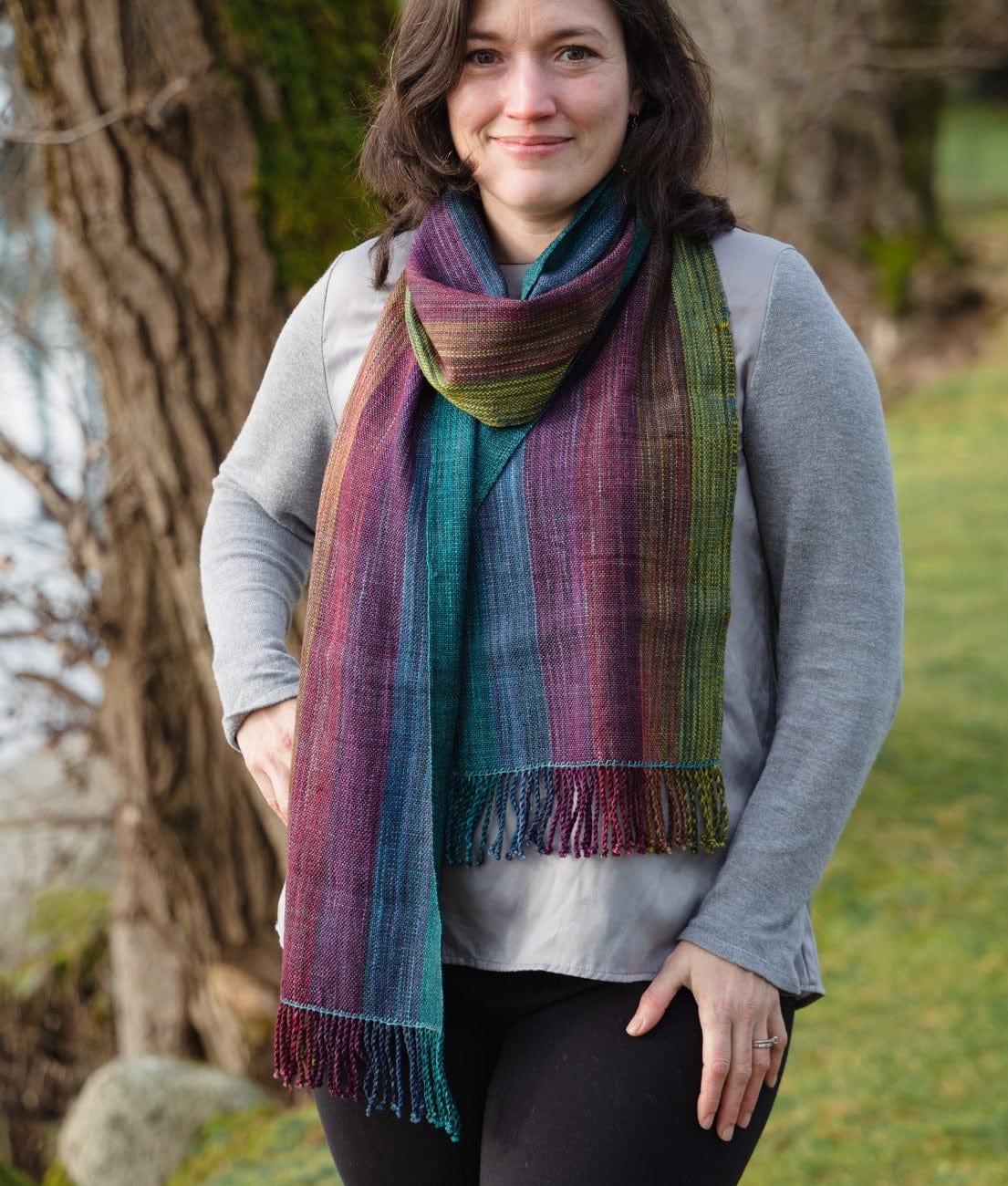 SweetGeorgia Yarns Weaving Patterns Colour Field Scarf