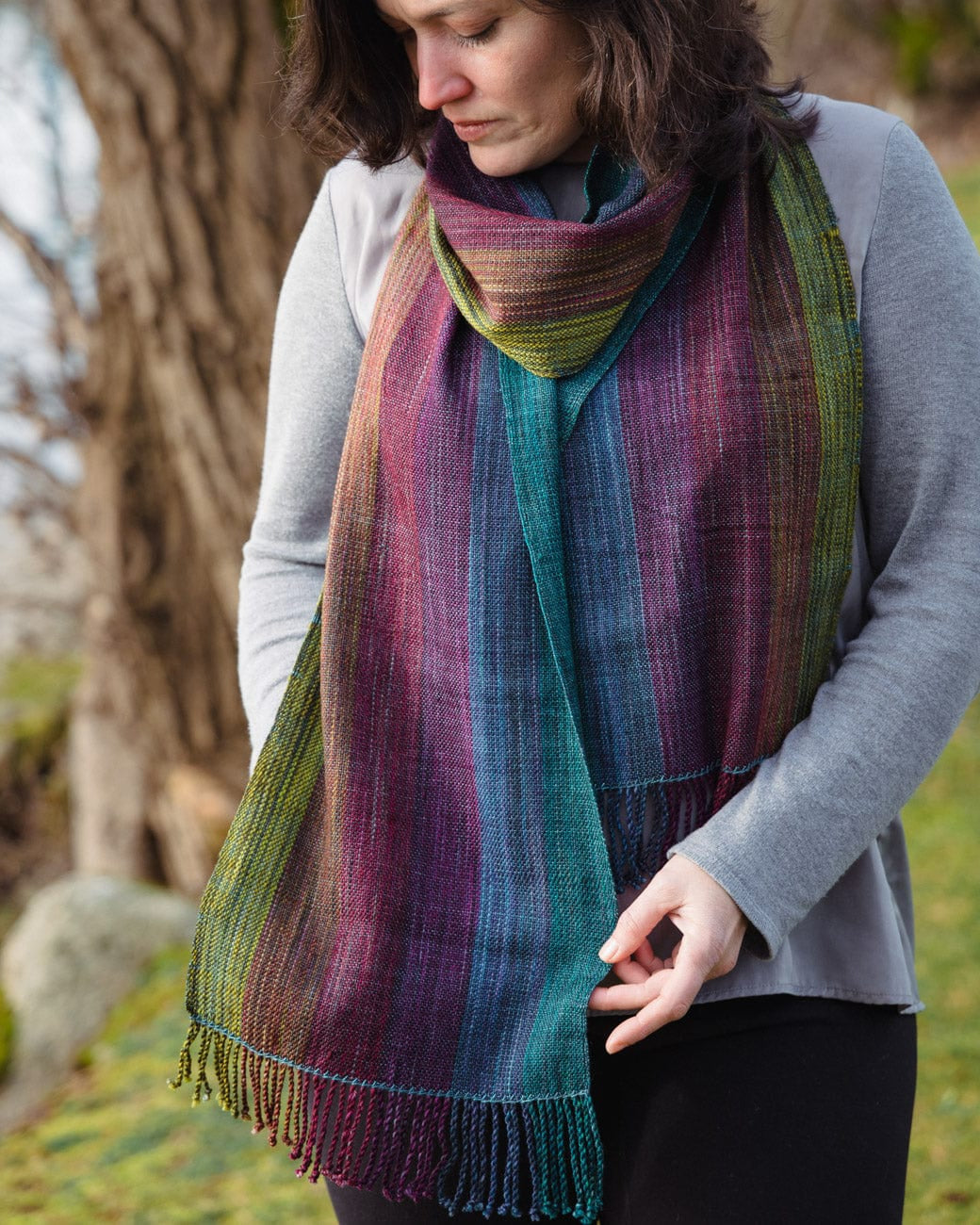 SweetGeorgia Yarns Weaving Patterns Colour Field Scarf