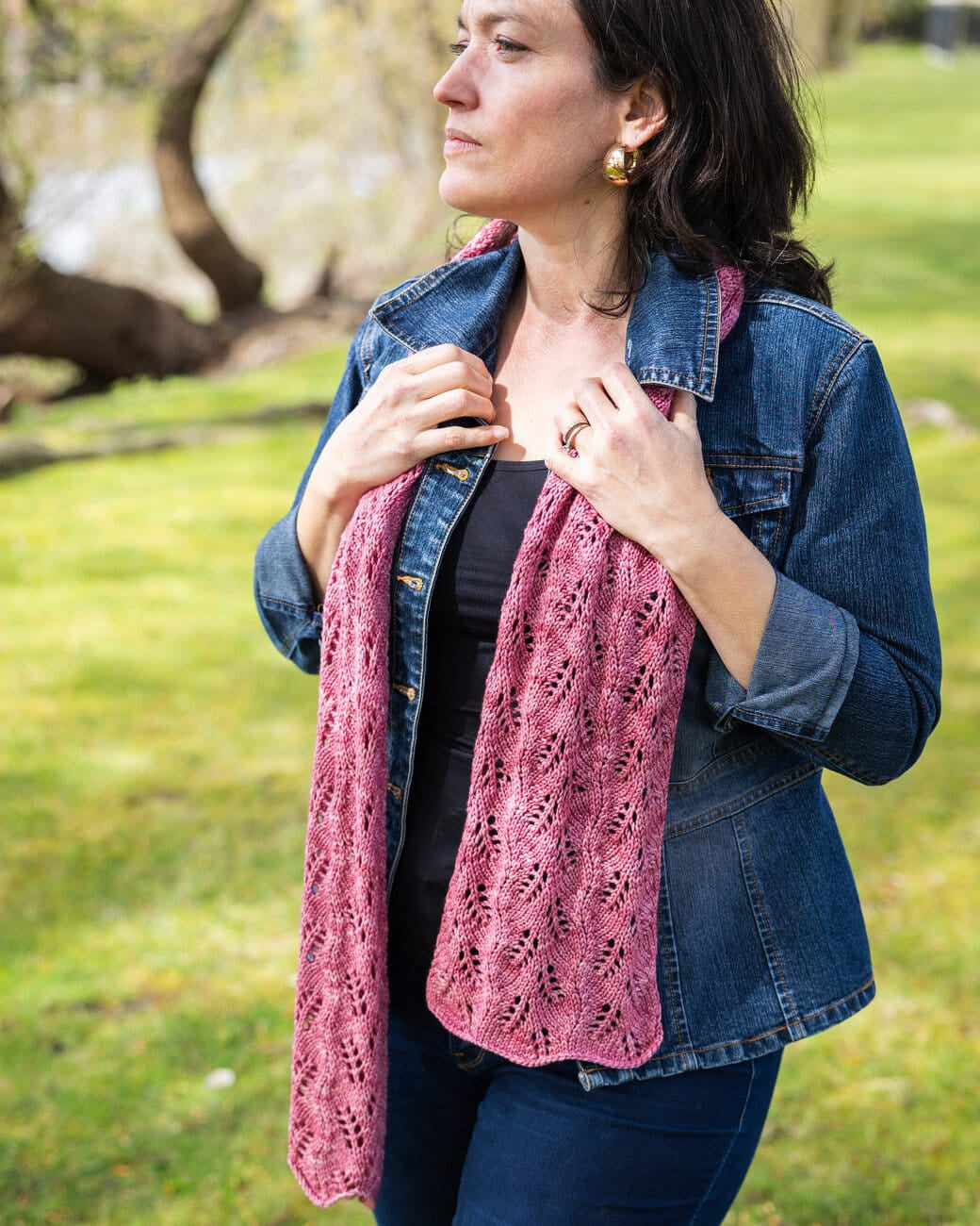 SweetGeorgia Yarns Weaving Patterns Fern Lace Scarf