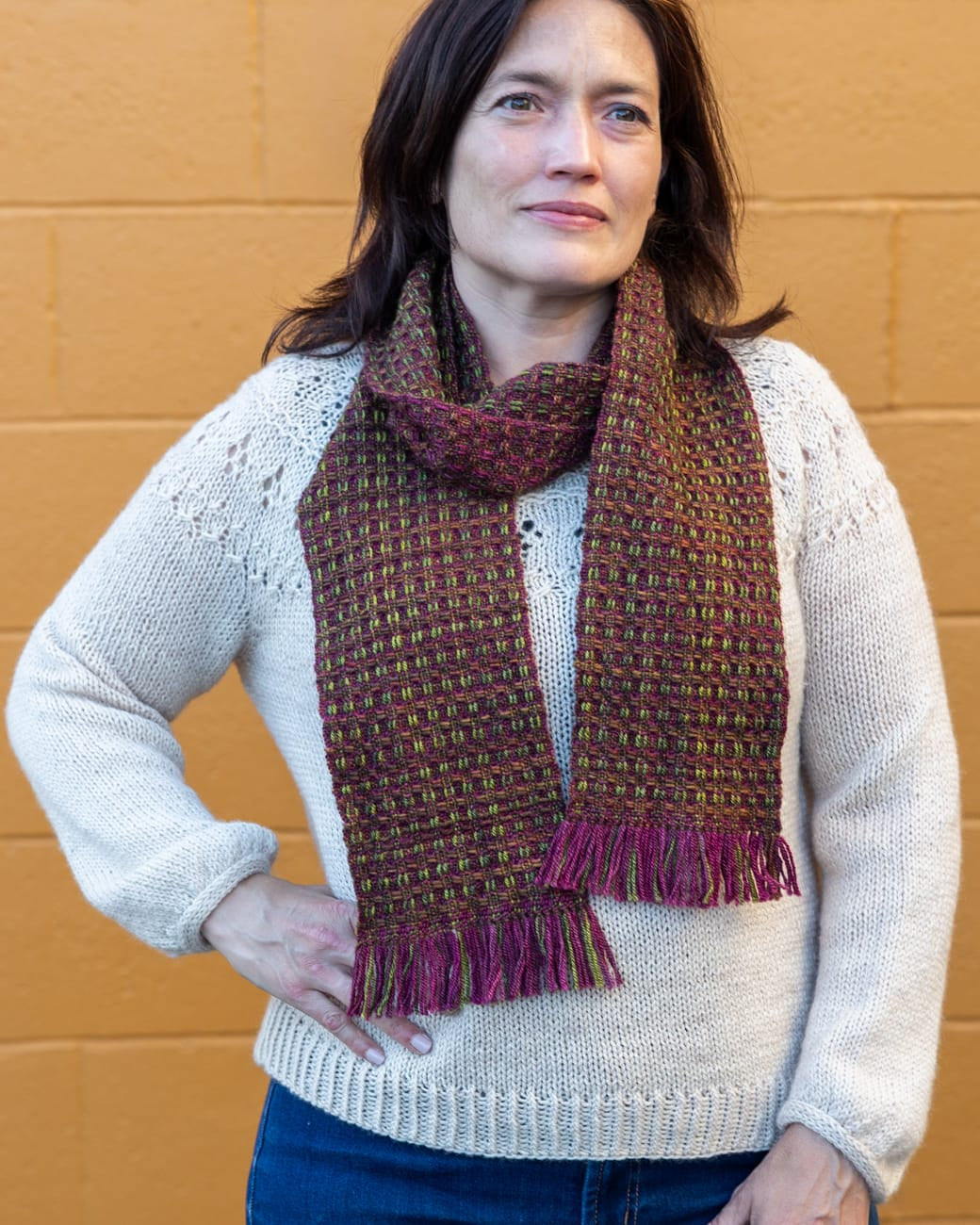 SweetGeorgia Yarns Weaving Patterns Hedgerow Lane Scarf