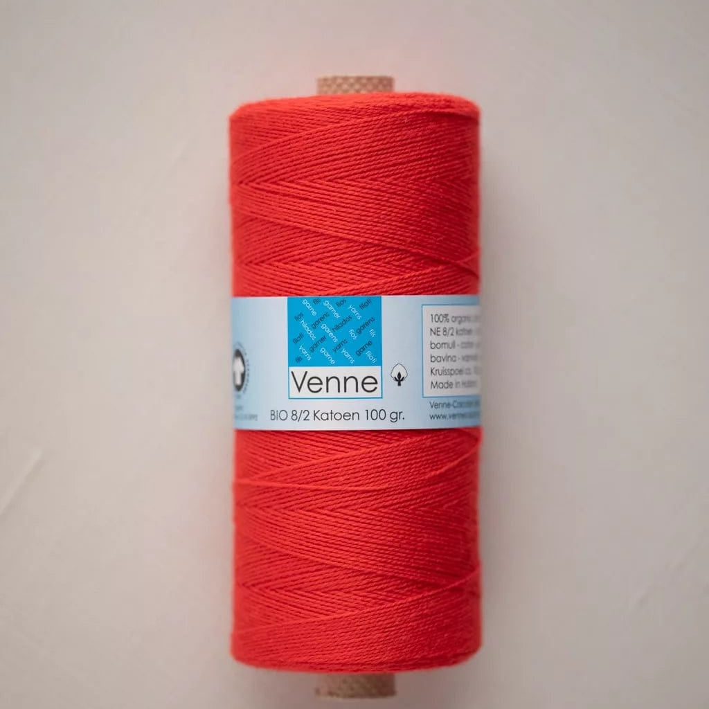 Venne Weaving Yarn Flaming Red Venne 8/2