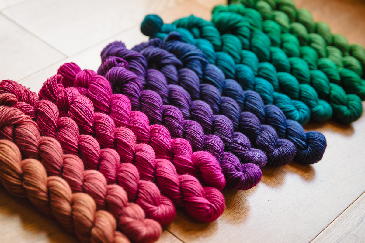 Hand-Dyed Yarns by SweetGeorgia Yarns