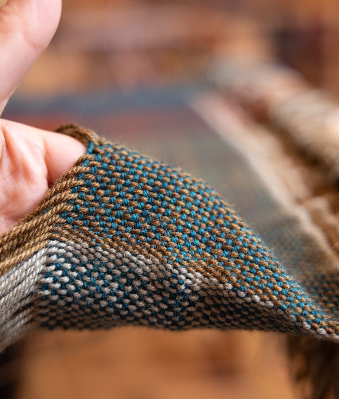 SweetGeorgia Yarns DK Yarns Minimalist Double Weave Blanket Yarn Set / Bluegrass