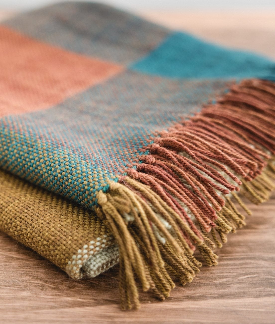 SweetGeorgia Yarns DK Yarns Minimalist Double Weave Blanket Yarn Set / Bluegrass