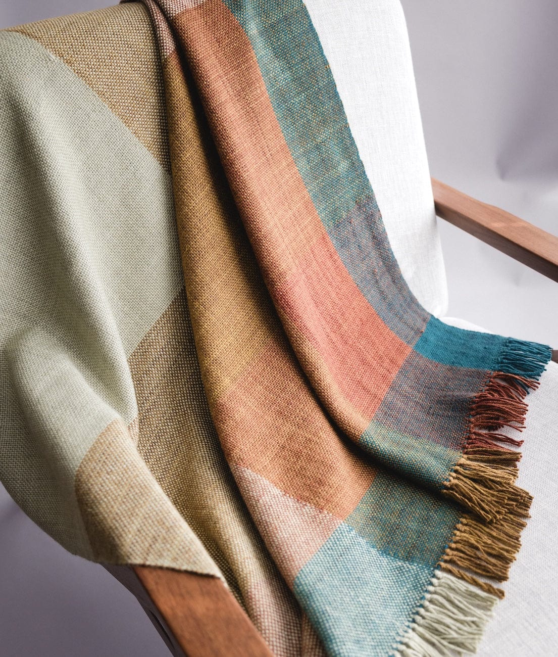 SweetGeorgia Yarns DK Yarns Minimalist Double Weave Blanket Yarn Set / Bluegrass