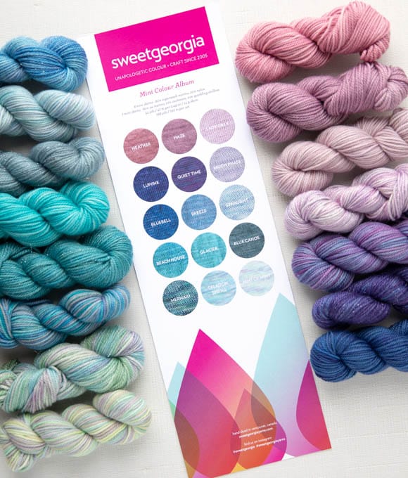 SweetGeorgia Yarns Knitting Kits Mini Colour Album