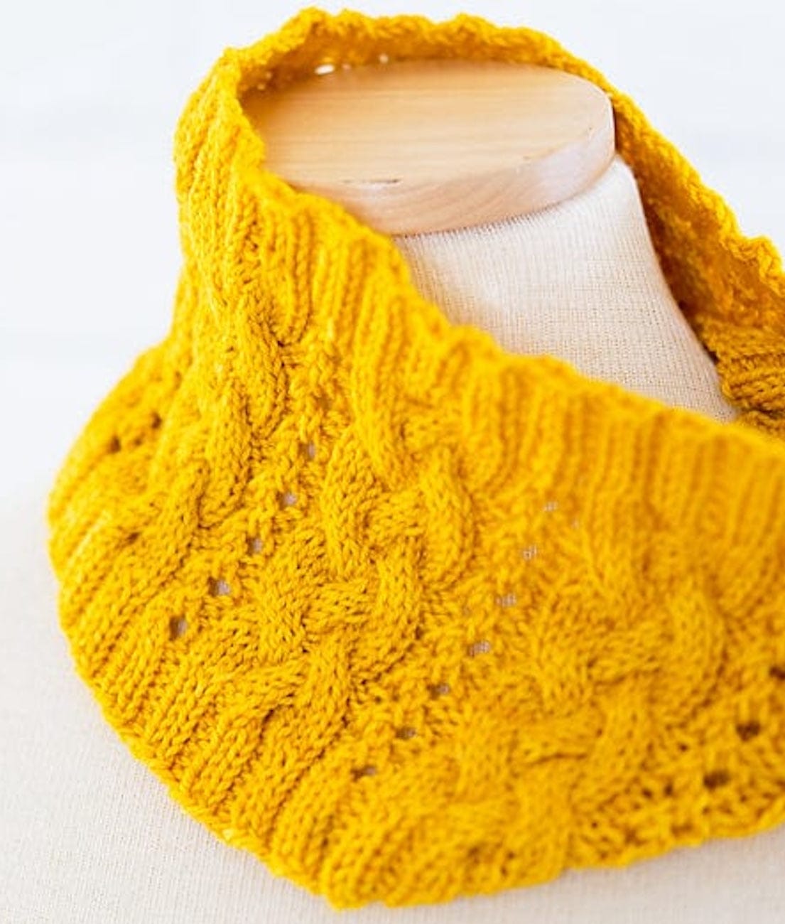 SweetGeorgia Yarns Knitting Patterns Creekside Cables Knit Cowl