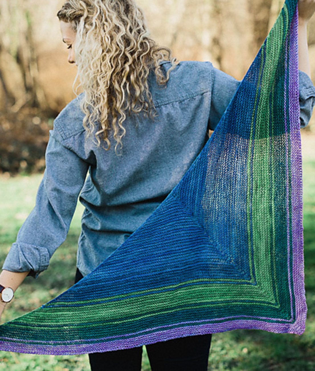 SweetGeorgia Yarns Knitting Patterns Reverb Shawl
