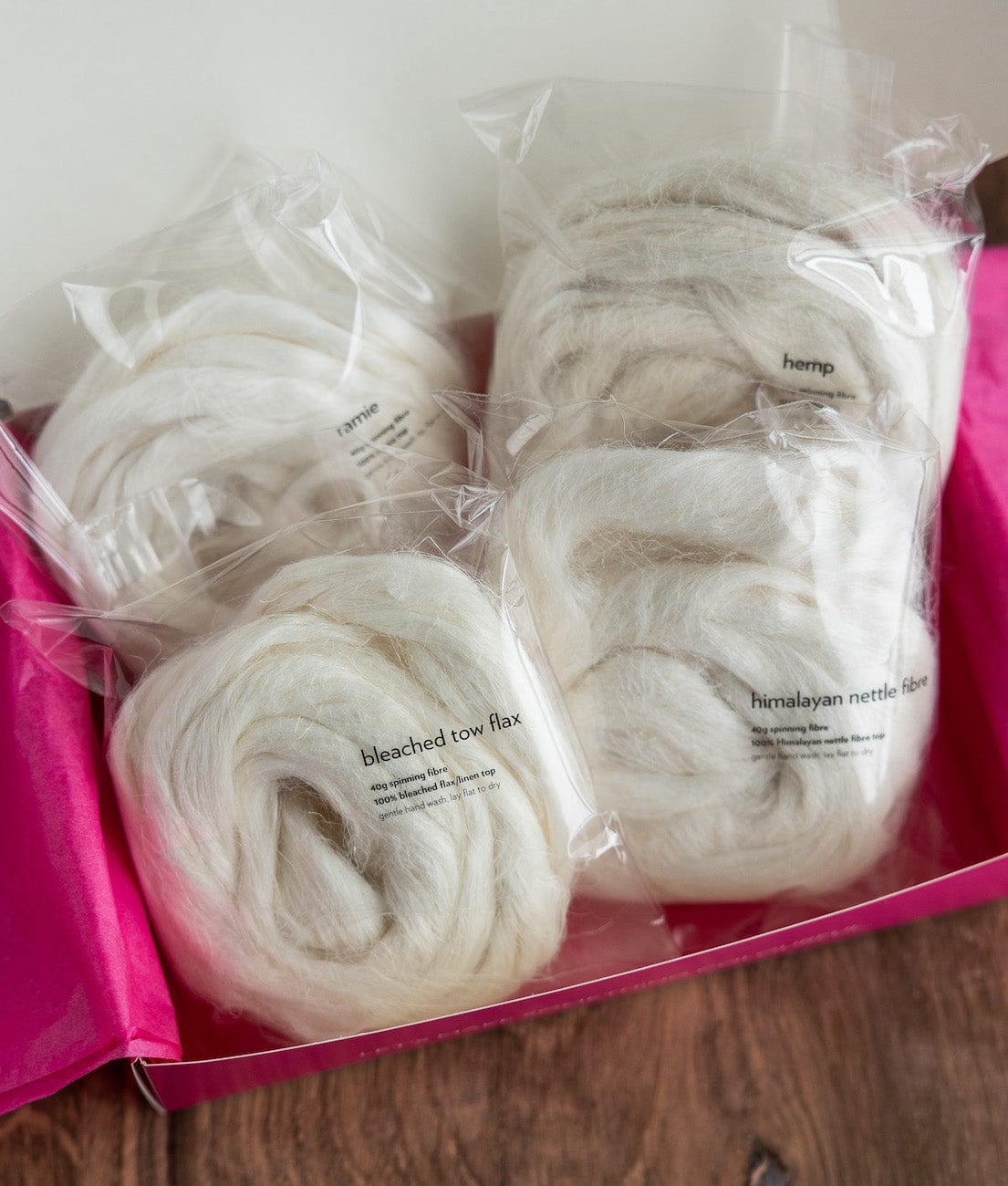 SweetGeorgia Yarns Spinning Kits Bast Fibres Sample Kit