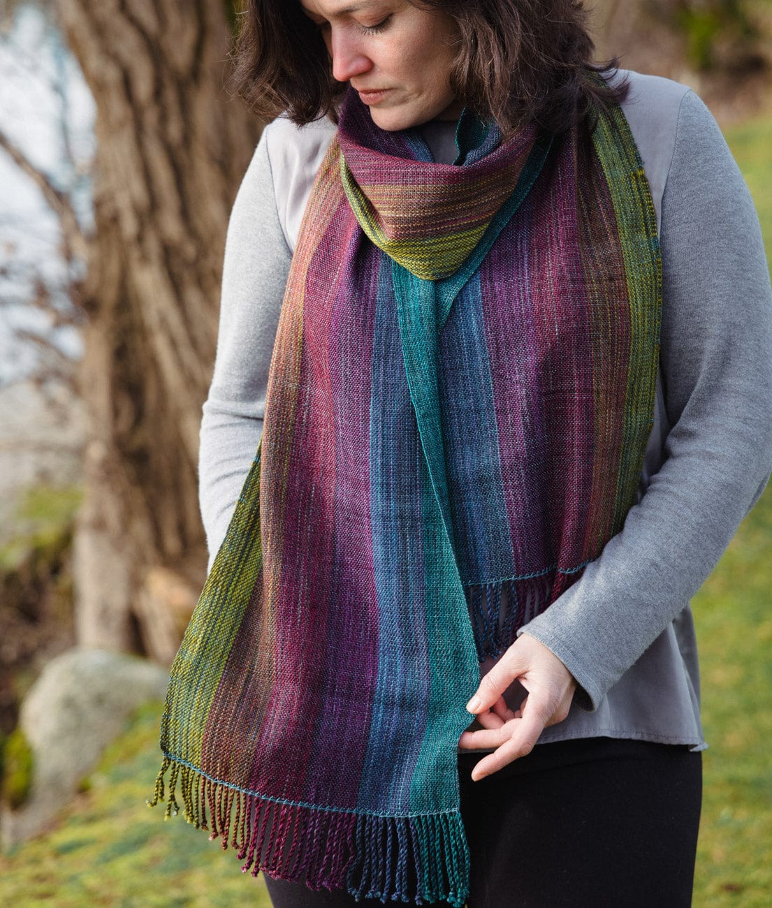 SweetGeorgia Yarns Weaving Patterns Colour Field Scarf
