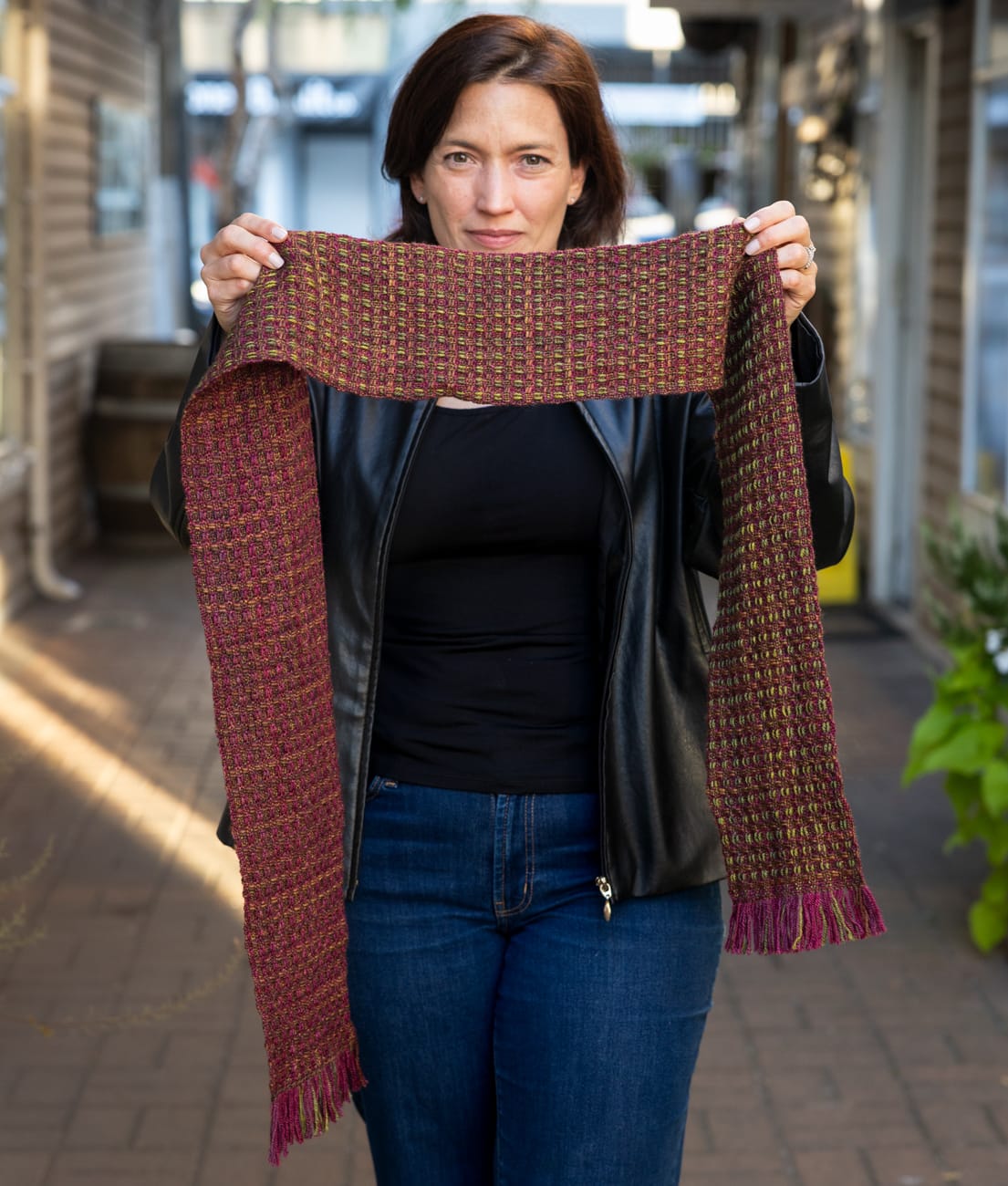 SweetGeorgia Yarns Weaving Patterns Hedgerow Lane Scarf